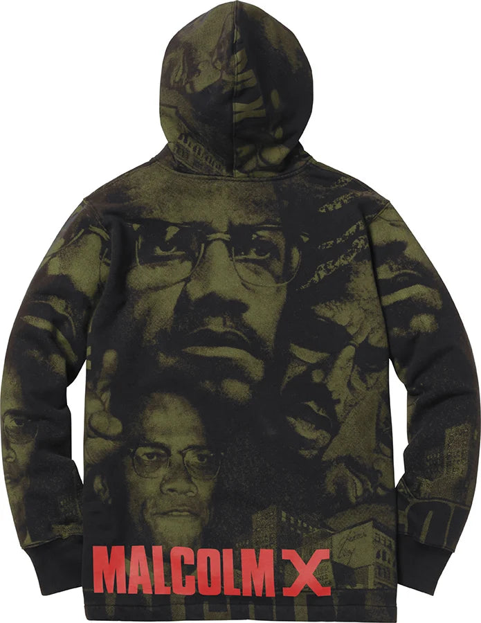 Supreme Malcolm X Hooded Sweatshirt Black (WORN)