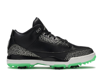 Jordan 3 Retro Golf Black Green Glow