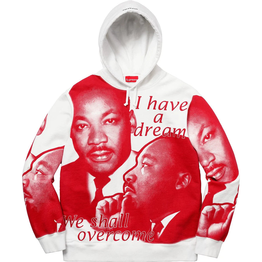 Supreme MLK Hooded Sweatshirt White (WORN)