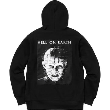 Supreme Hellraiser Pinhead Zip Up Hooded Sweatshirt (SS18) Black (WORN)