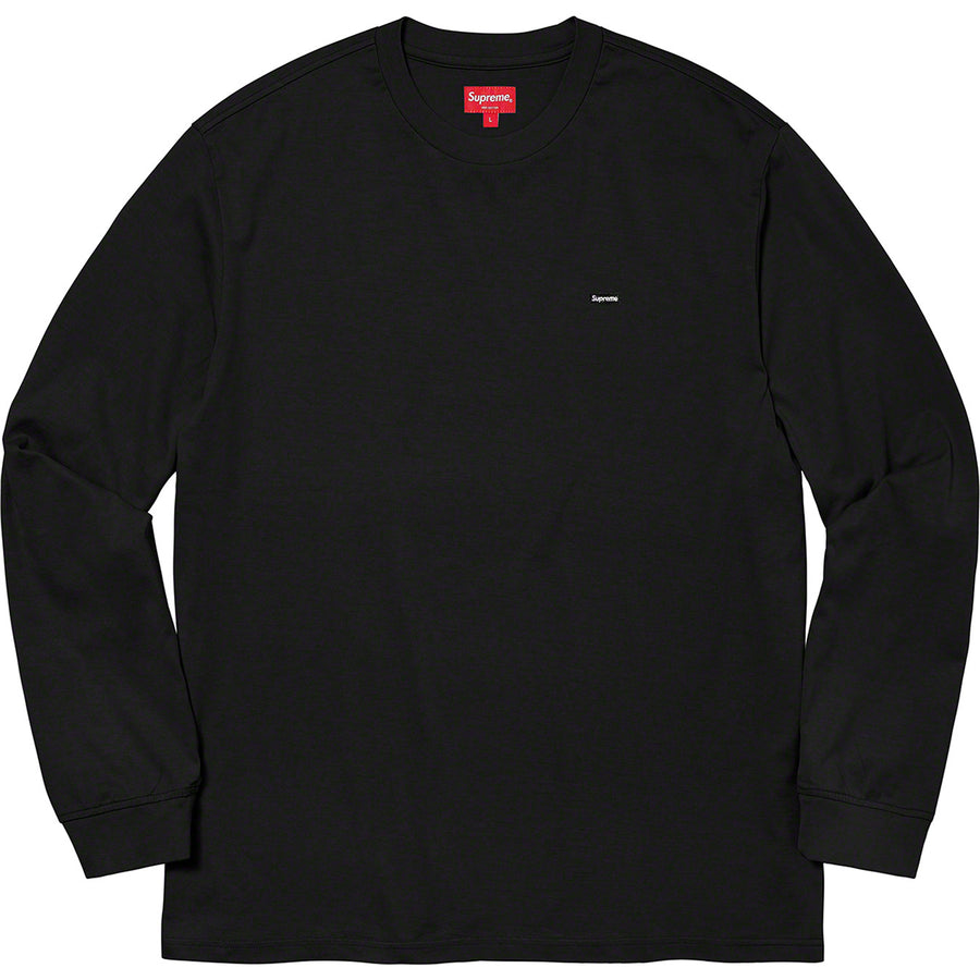 Supreme Small Box L/S Tee Black