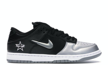 Nike SB Dunk Low Supreme Jewel Swoosh Silver (WORN)