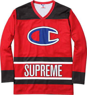 Supreme Champion Hockey Jersey (SS14) Red (WORN)