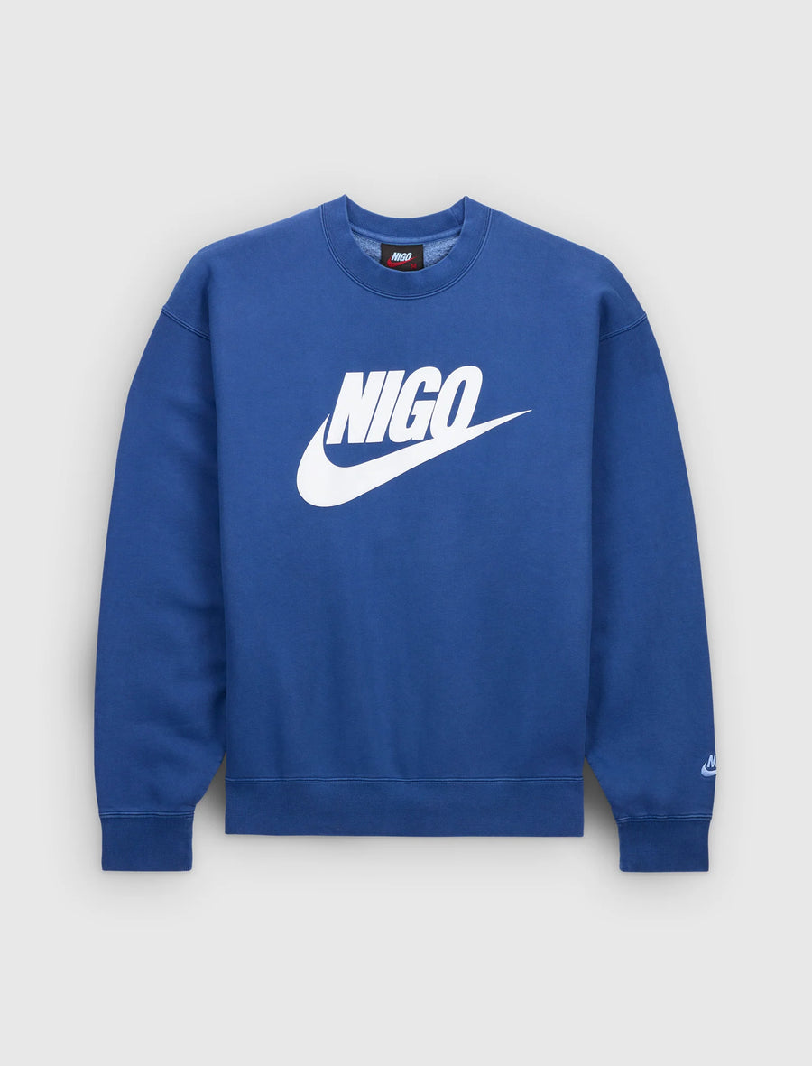 Nike x Nigo NRG Fleece Crew Sweatshirt Navy