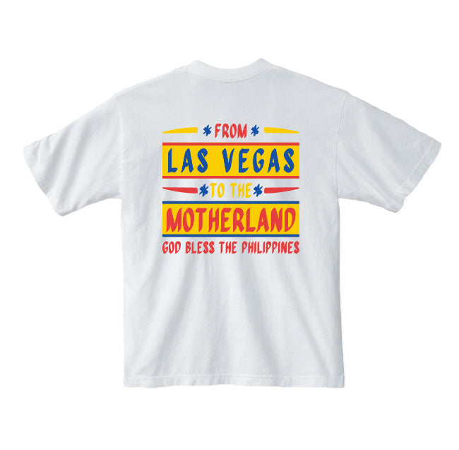 RIF LA Vegas To Motherland Tee White