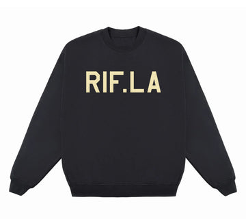 RIF LA Overdye Classic Crewneck Black