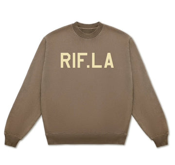 RIF LA Overdye Classic Crewneck Brown