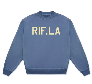 RIF LA Overdye Classic Crewneck Blue