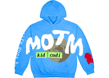 Kid Cudi CPFM For MOTM III Life Goes By Hoodie Blue (WORN)