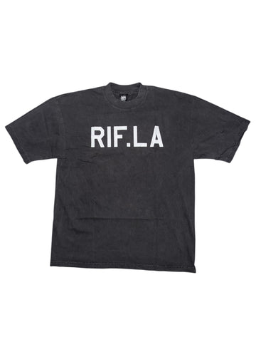 RIF Classic Small Logo Tee Washed Black