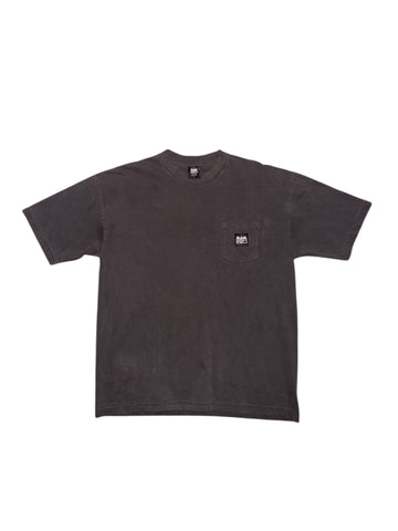 RIF Essentials Pocket Tee Overdyed Black