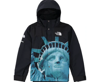 Supreme The North Face Statue of Liberty Mountain Jacket Black (WORN)