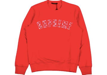 Supreme x Louis Vuitton Arc Logo Crewneck Red