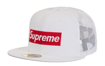 Supreme Box Logo Mesh Back New Era Cap (SS24) White