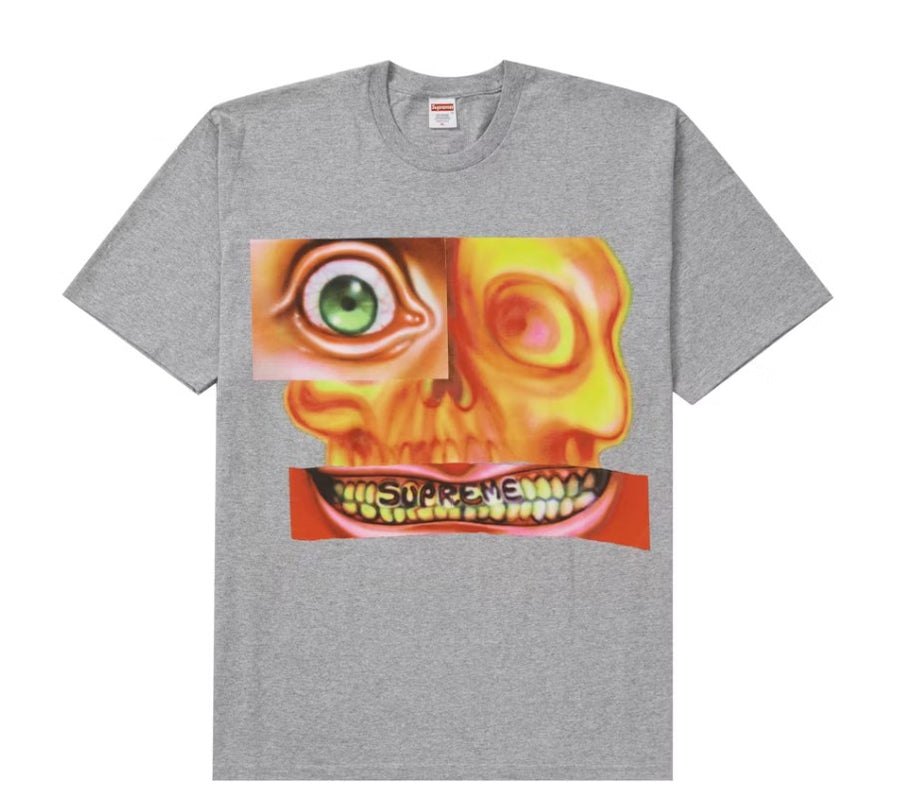 Supreme Face Tee Heather Grey