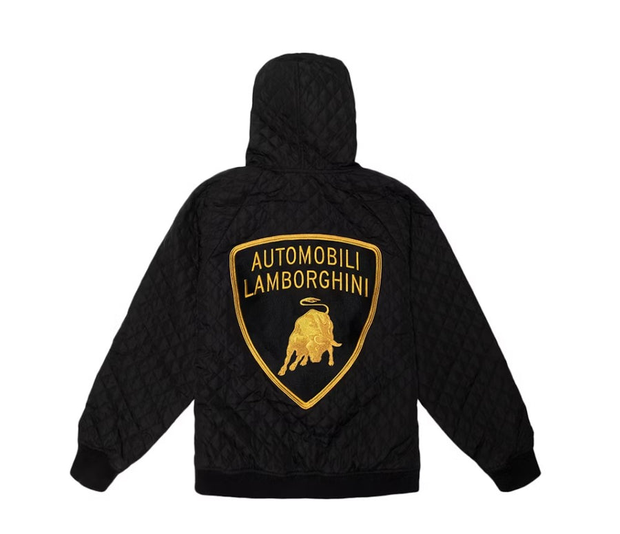 Supreme Automobili Lamborghini Hooded Work Jacket Black