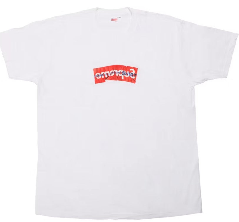 Supreme Comme Des Garcons SHIRT Box Logo Tee White