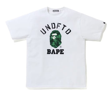 BAPE x Undefeated College Tee White