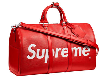 Louis Vuitton x Supreme Keepall Bandouliere Epi 45 Red