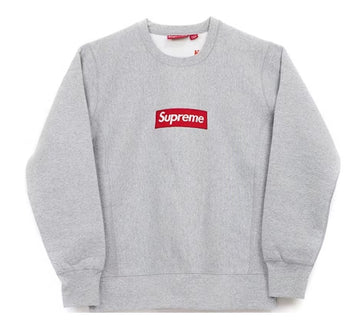 Supreme Box Logo Crewneck (FW15) Heather Grey