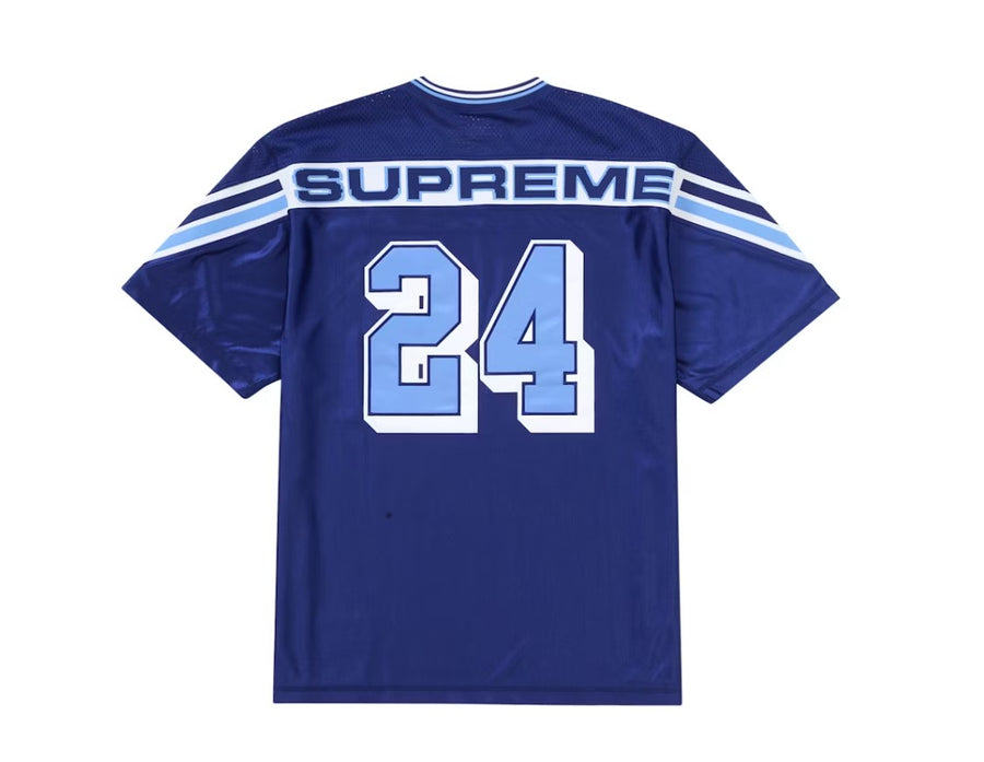 Supreme Jacquard Rib Football Jersey Blue