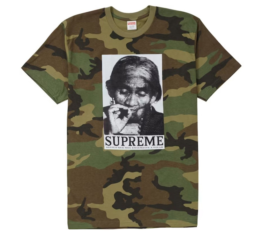 Supreme Aguila Tee Woodland Camo