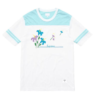 Supreme Flower Football Top Light Blue