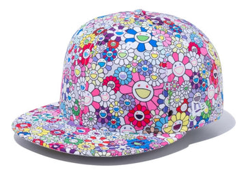 New Era x Takashi Murakami Flower Allover Print 59Fifty Fitted Hat White Rainbow