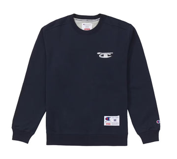 Supreme Champion 3D Metallic Crewneck Navy