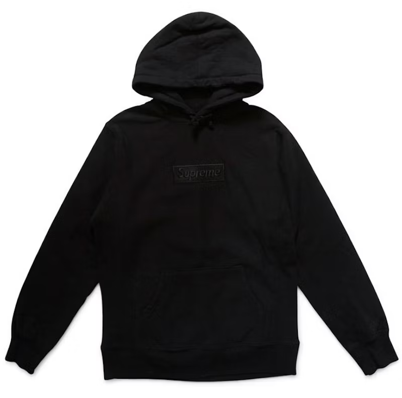 Supreme Box Logo Hooded Sweatshirt Black (WORN)