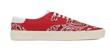 Saint Laurent Skate Lace Up Flame Bandana (WORN)
