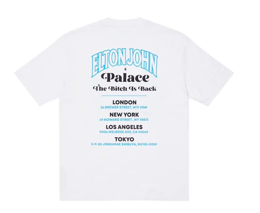 Palace Elton John P-iano T-shirt White