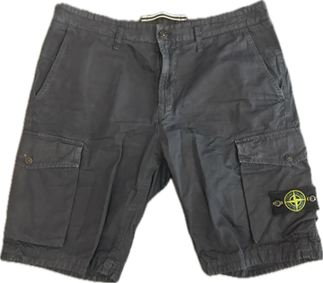 STONE ISLAND CARGO SHORTS NAVY (WORN)