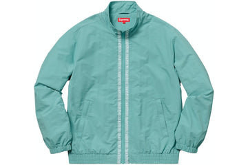 Supreme Classic Logo Taping Track Jacket Pale Green