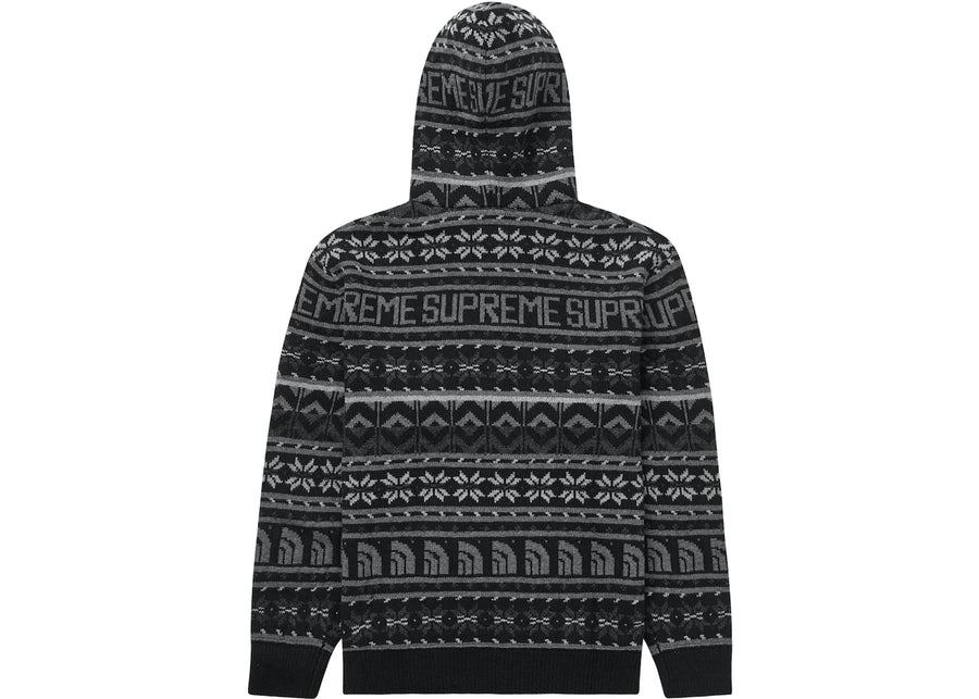 Supreme The North Face Zip Up Hooded Sweater Black (WORN)