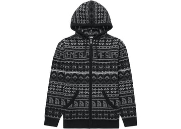 Supreme The North Face Zip Up Hooded Sweater Black (WORN)