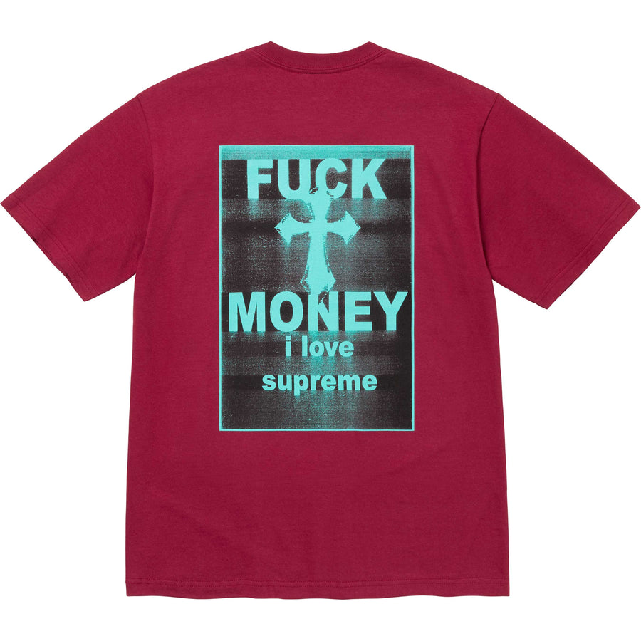 Supreme Fuck Money Tee Cardinal