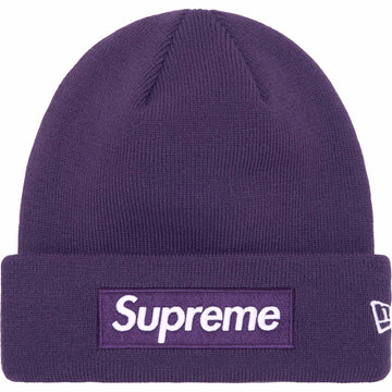 Supreme New Era Box Logo Beanie (FW23) Purple