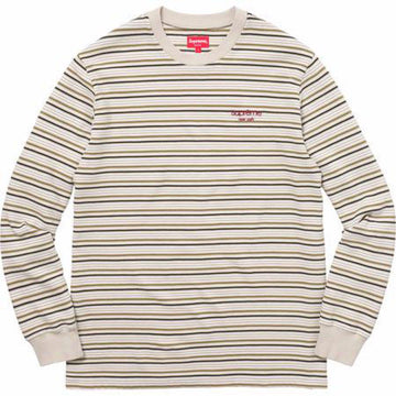 Supreme Raised Stripe L/S Top Tan