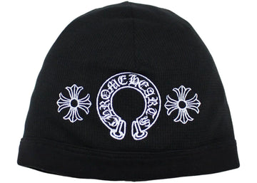 Chrome Hearts Horseshoe Skull Cap Beanie Black