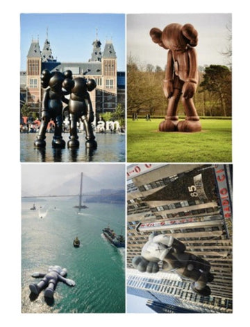 KAWS Sculpture Postcard Set Multi (Set of 4)