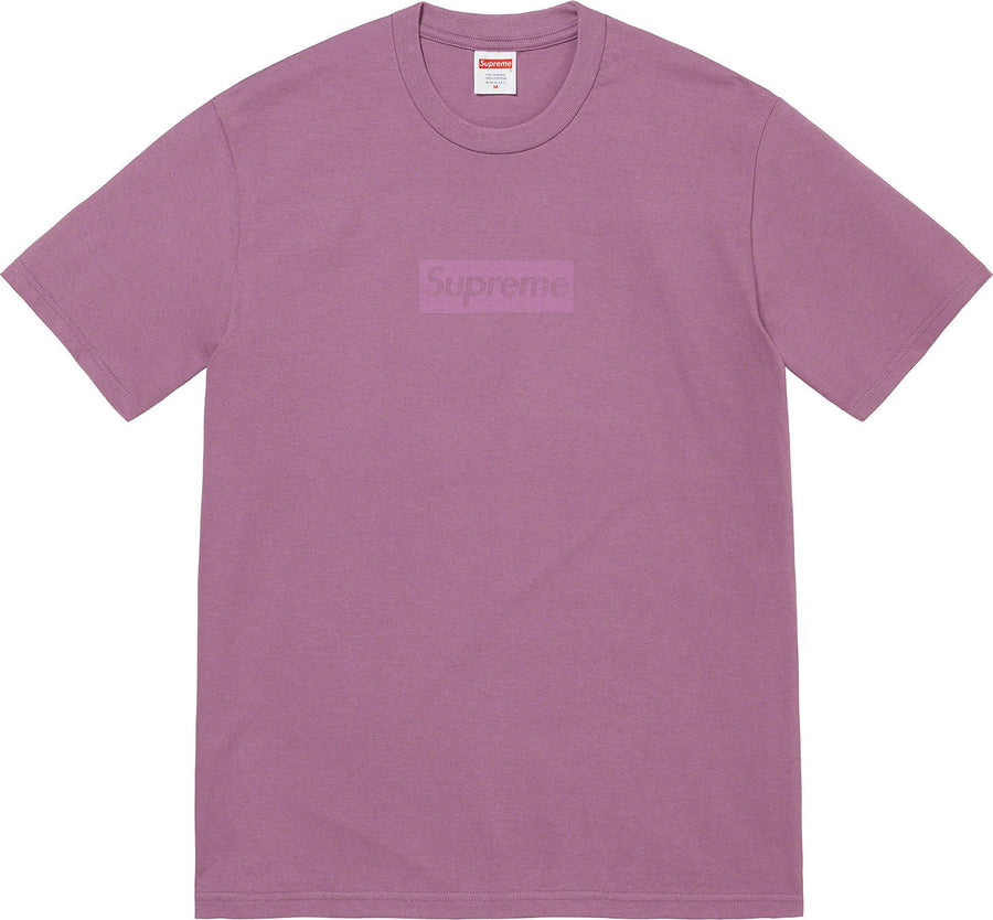 Supreme Tonal Box Logo Tee Dusty Purple