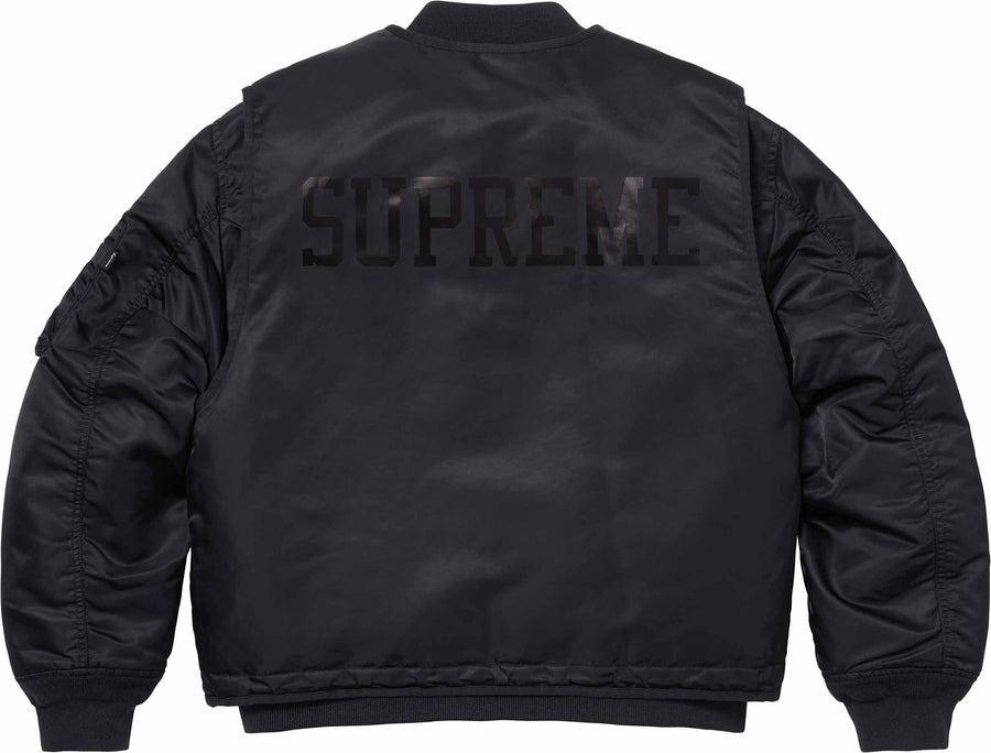 Supreme 2-in-1 MA-1 + Vest Black (WORN)