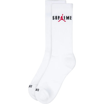 Supreme Jordan Crew Socks White