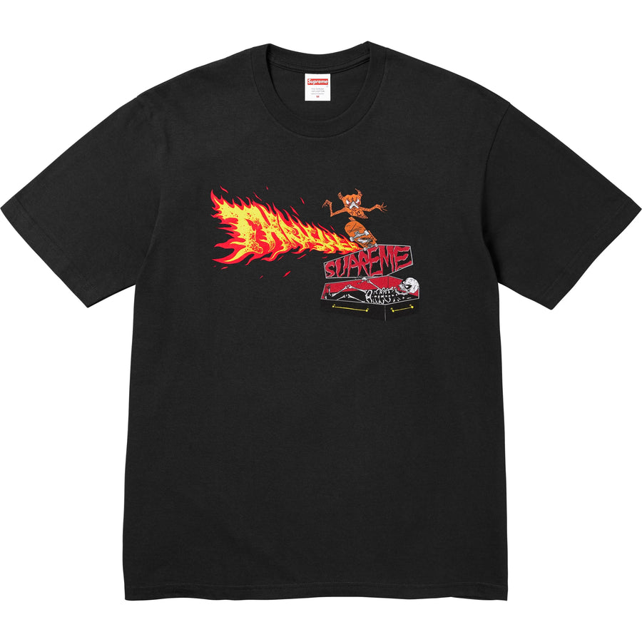 Supreme Thrasher Back Tail Tee Black