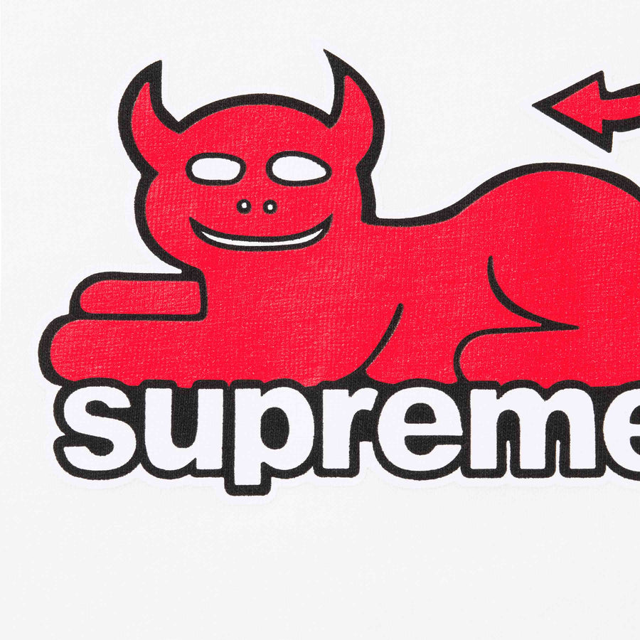 Supreme Toy Machine Devil Cat Tee White