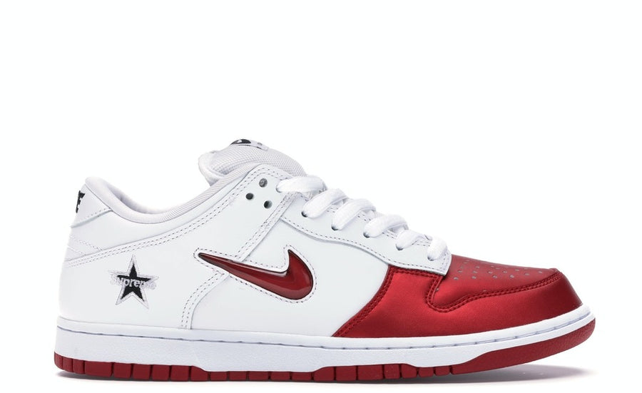 Nike SB Dunk Low Supreme Jewel Swoosh Red