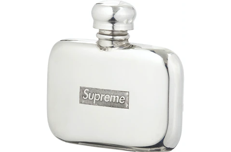 Supreme Pewter Mini Flask Silver