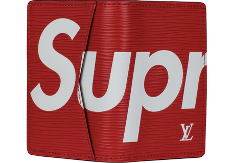 Louis Vuitton x Supreme Pocket Organizer Epi Red