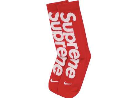 Supreme Nike Lightweight Crew Socks Red